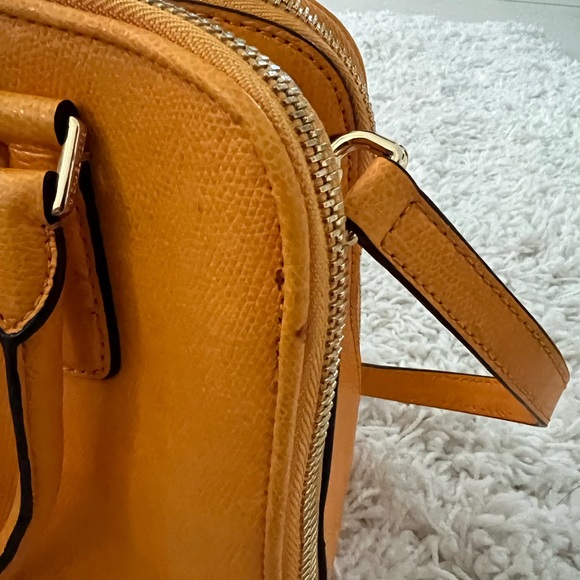 Michael Kors Yellow-Orange Saffiano Satchel - Picture 12 of 12